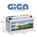 Bater�a 12V 100Ah AGM GIGA GN100 Solar | Servicio y Arranque